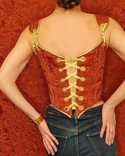 Red/Gold 4-Way Reversible corset
